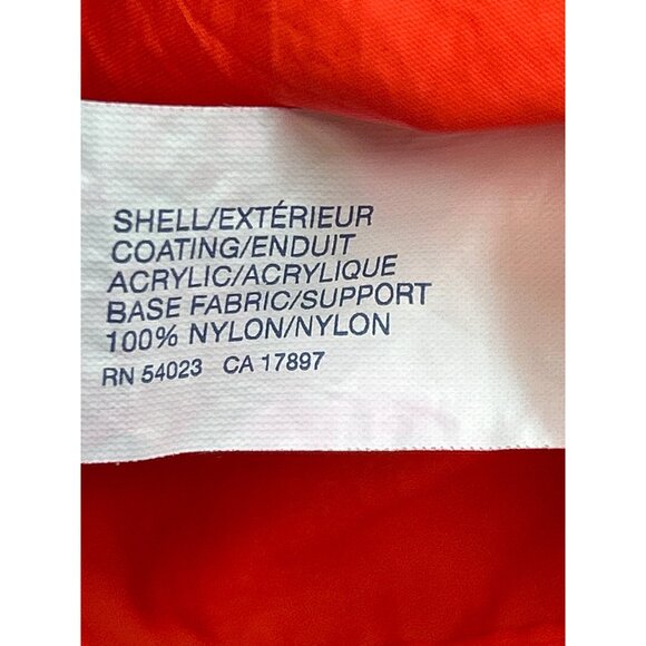 Gap Jacket Womens‎ Small Orange Hooded Tennis Windbreaker Nylon Full Zip - Picture 4 of 8